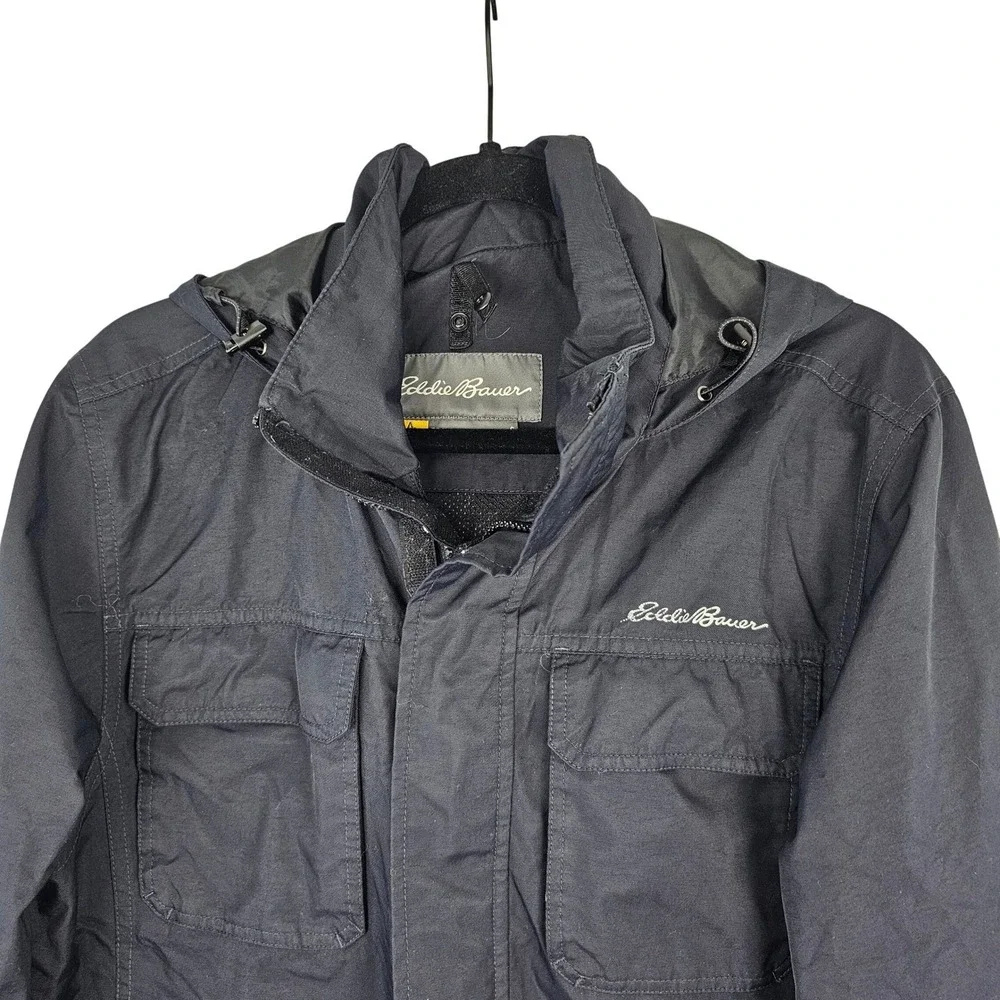 Eddie Bauer Travex‎ WeatherEdge Men's Field Jacket Hooded Utility Parka Small